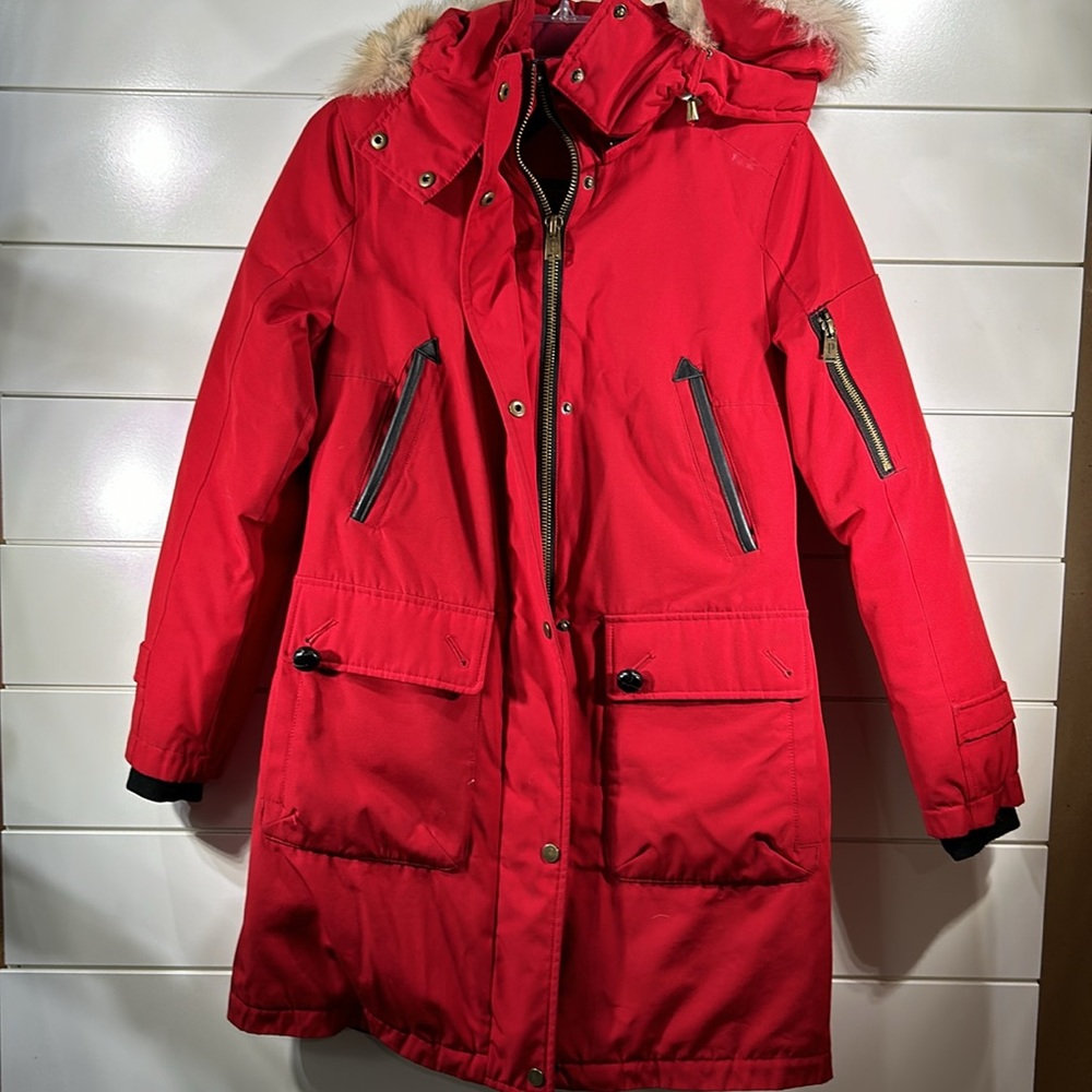 Pendleton Bachelor Coyote Fur Trim Duck Down Jacket XS TP - Picture 5 of 12